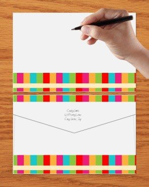 free envelope template customize online print at home