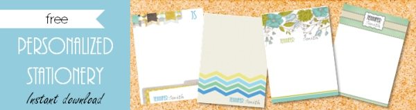 Free personalized stationery samples