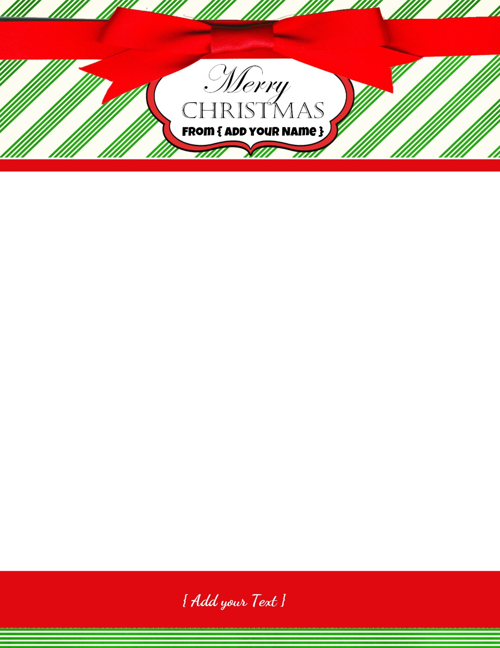 Free Printable Christmas Stationary