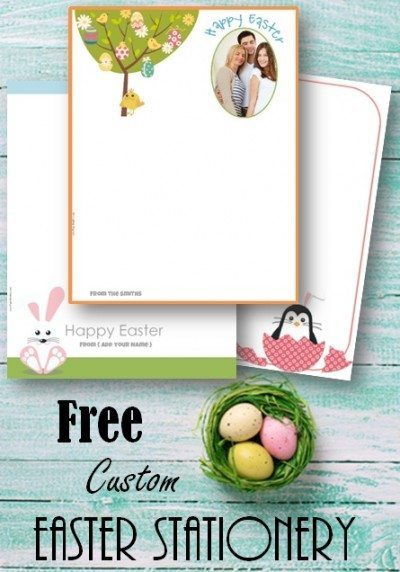 Free Custom Easter Stationery