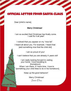 Free Letters from Santa