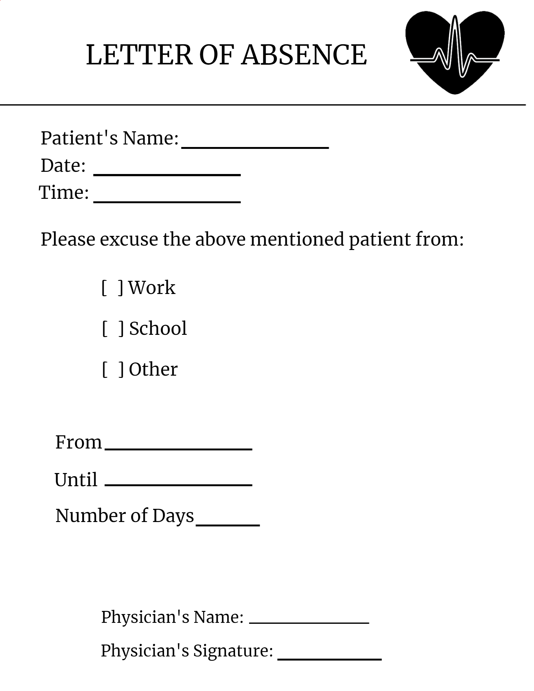 Free Doctor s Notes Templates